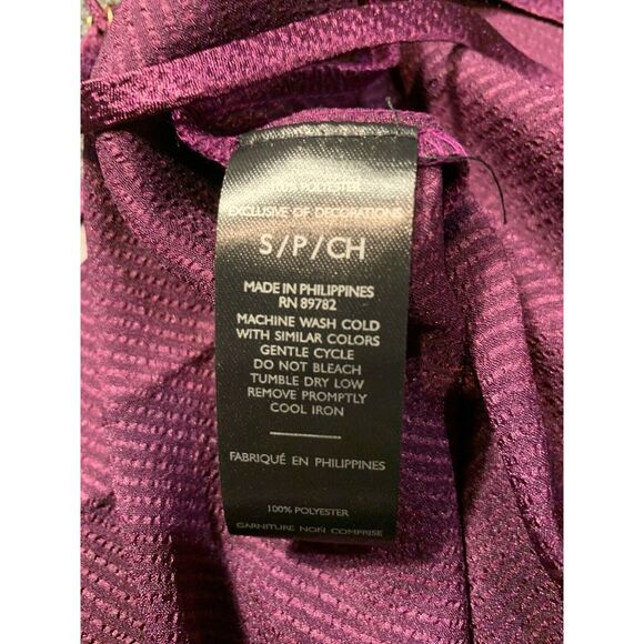 Natori Women's Purple Infinity Jacquard Slip Dress Nightgown Size Small - Picture 5 of 6